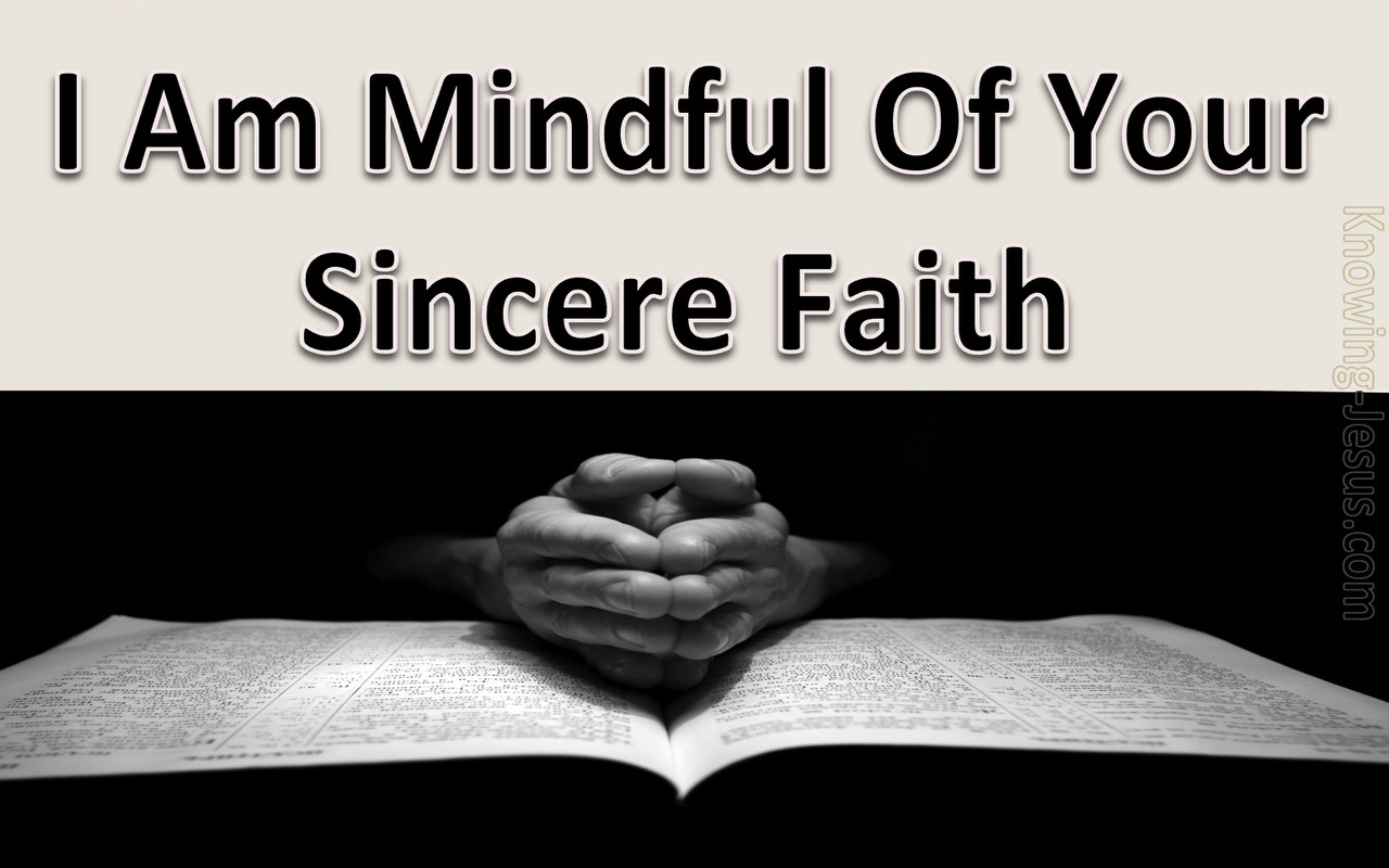 2 Timothy 1:5 The Sincere Faith In You (black)